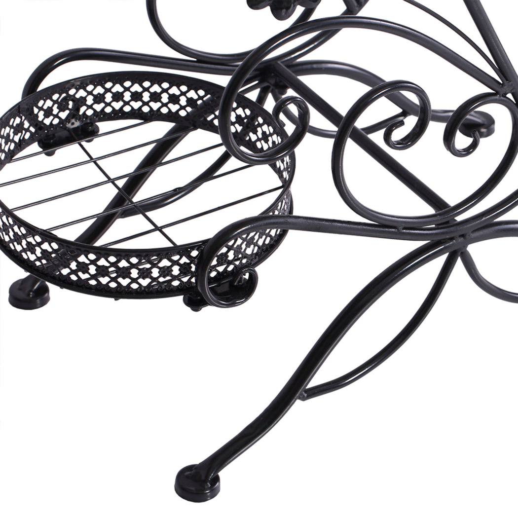 Set of 2 Plant Stand Outdoor Indoor Flower Pot Metal Corner Shelf Garden Home Decor AU