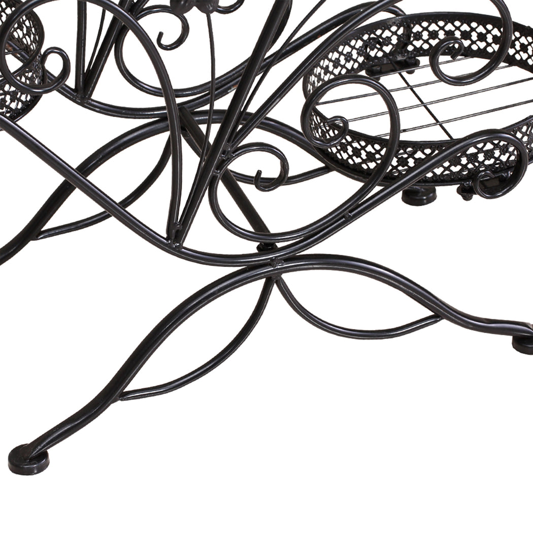 Set of 2 Plant Stand Outdoor Indoor Flower Pot Metal Corner Shelf Garden Home Decor AU