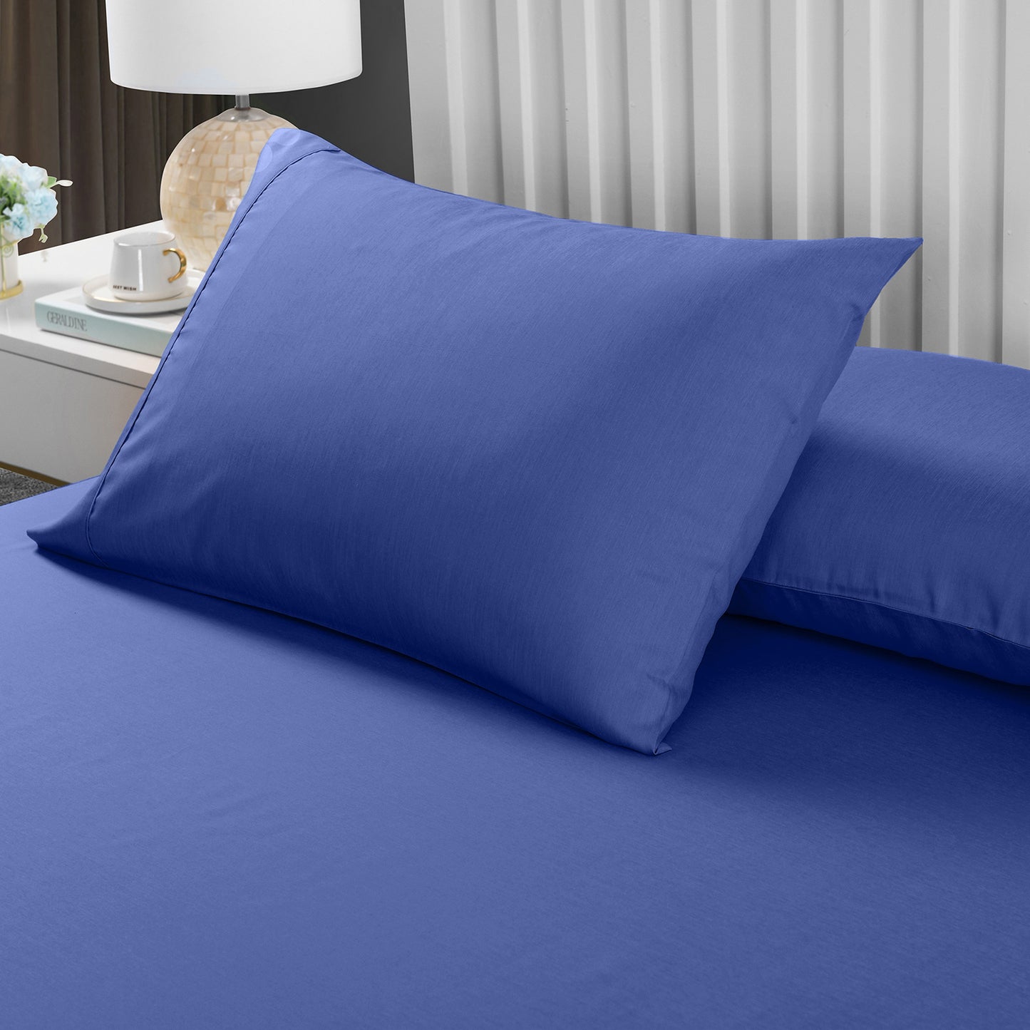 King Royal Comfort Bamboo Cooling 2000TC 3-Piece Combo Set - Royal Blue