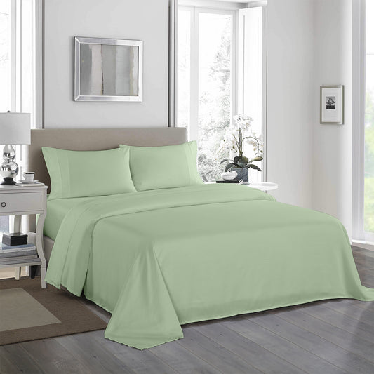 King Royal Comfort - 1200TC Ultrasoft 4pc Sheet Set - Sage Green