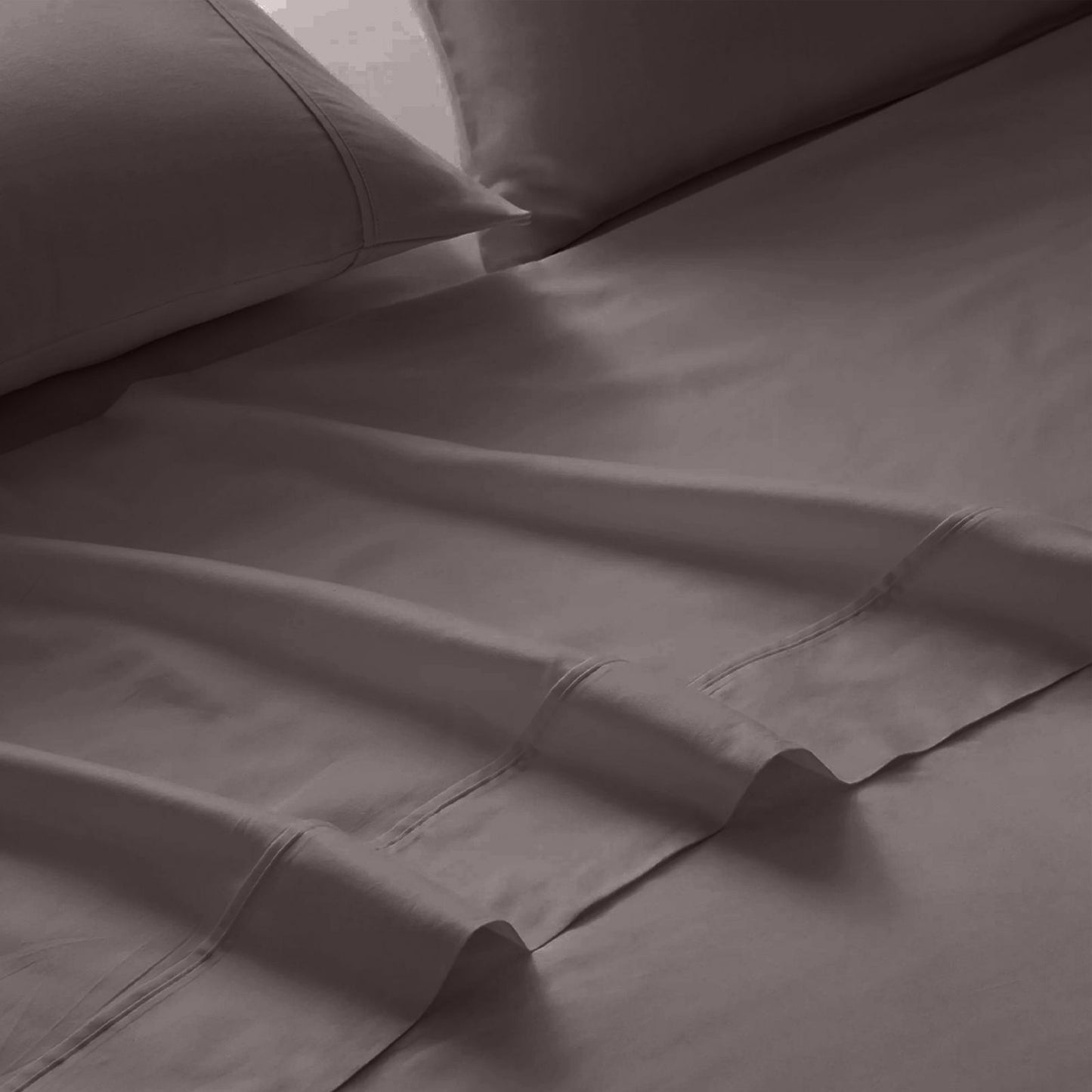 King Royal Comfort 1500TC Cotton Rich Fitted 4pc Sheet Sets Dusk Grey