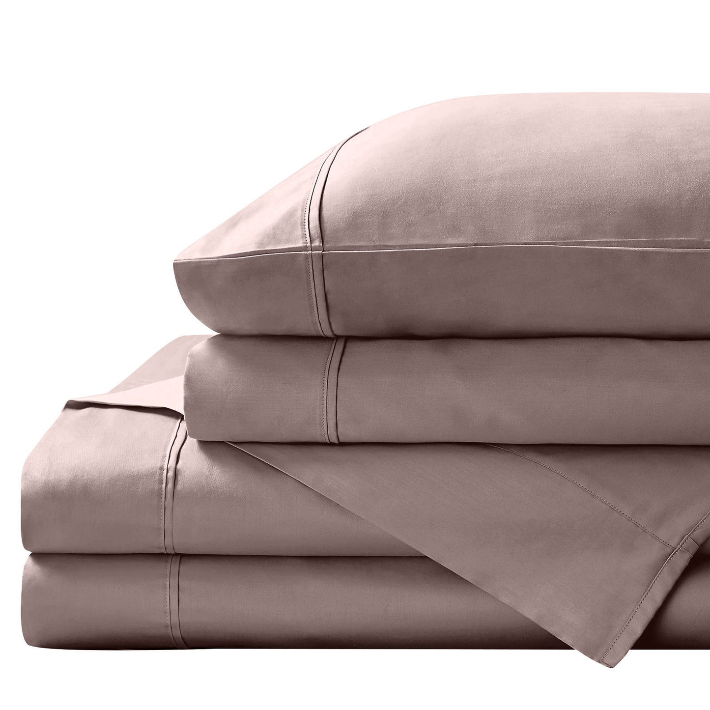 King Royal Comfort 1500TC Cotton Rich Fitted 4pc Sheet Sets Stone