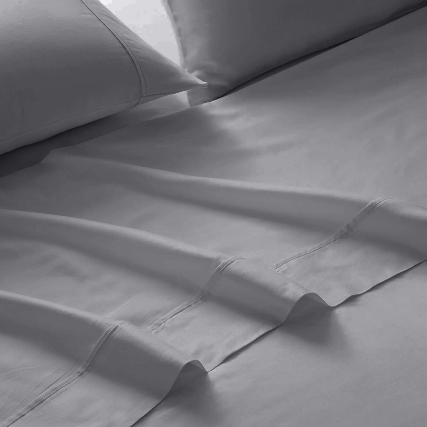 King Royal Comfort 1500TC Cotton Rich Fitted Sheet 4pc Set - indigo