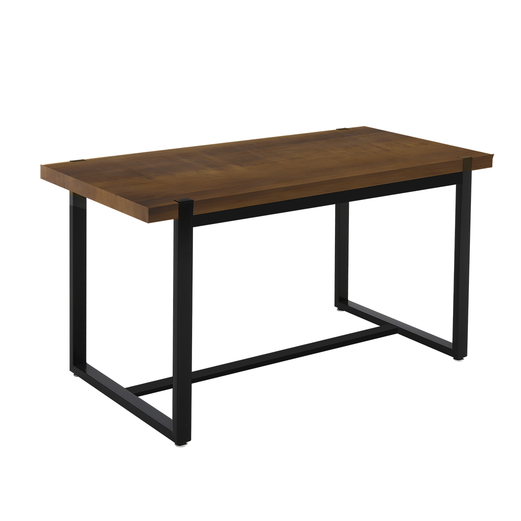 Dining Table Industrial Wooden Metal Kitchen Tables Cafe Restaurant 140Cm