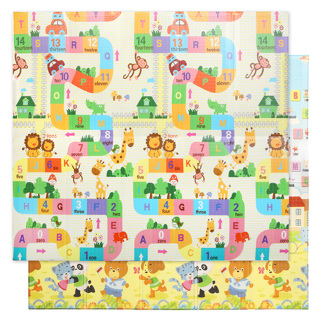 BoPeep Kids Play Mat Baby Crawling Pad Floor Foldable XPE Foam Non-slip Bear