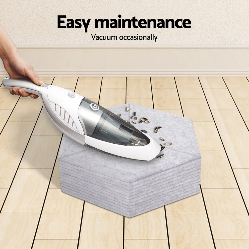 Acoustic Foam 12pcs 35x30x0.9cm Soundproof Absorption Panel Adhesive Grey