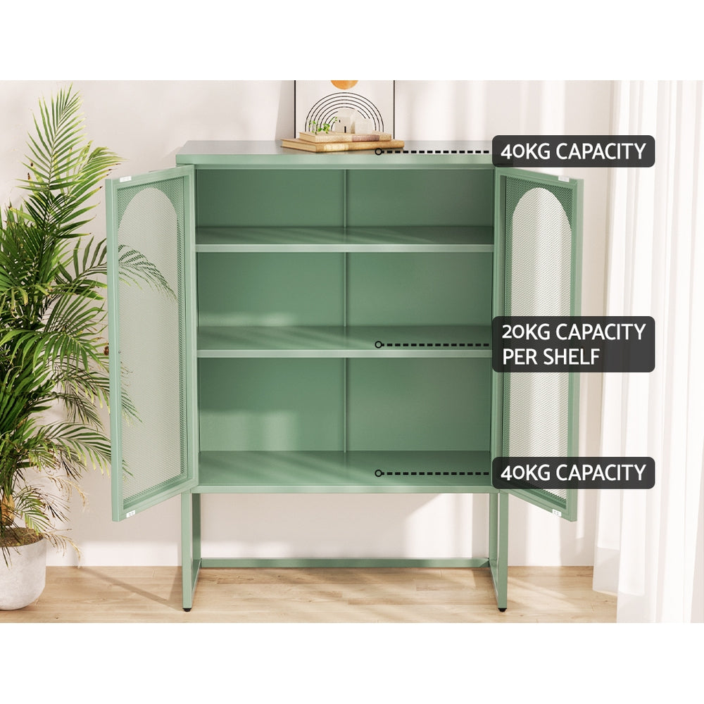 Kellen Metal Buffet Sideboard Cabinet - Green