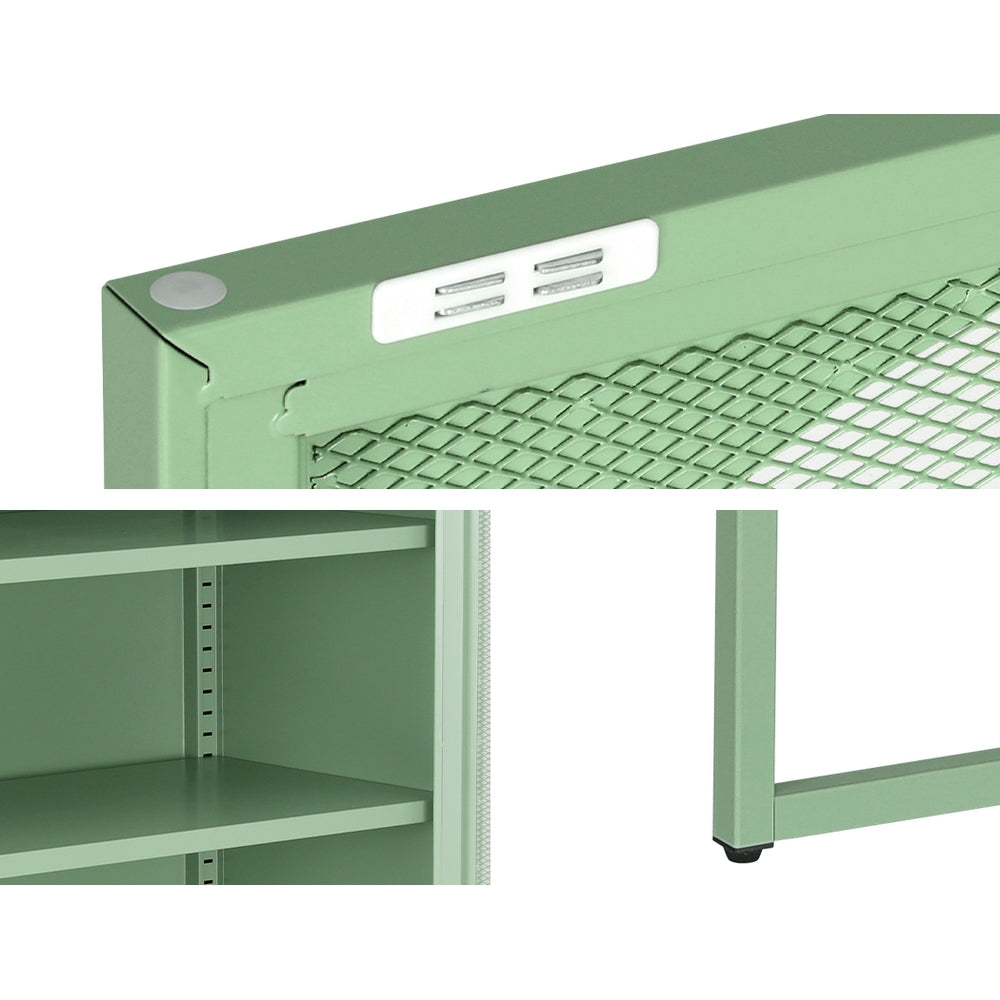 Kellen Metal Buffet Sideboard Cabinet - Green