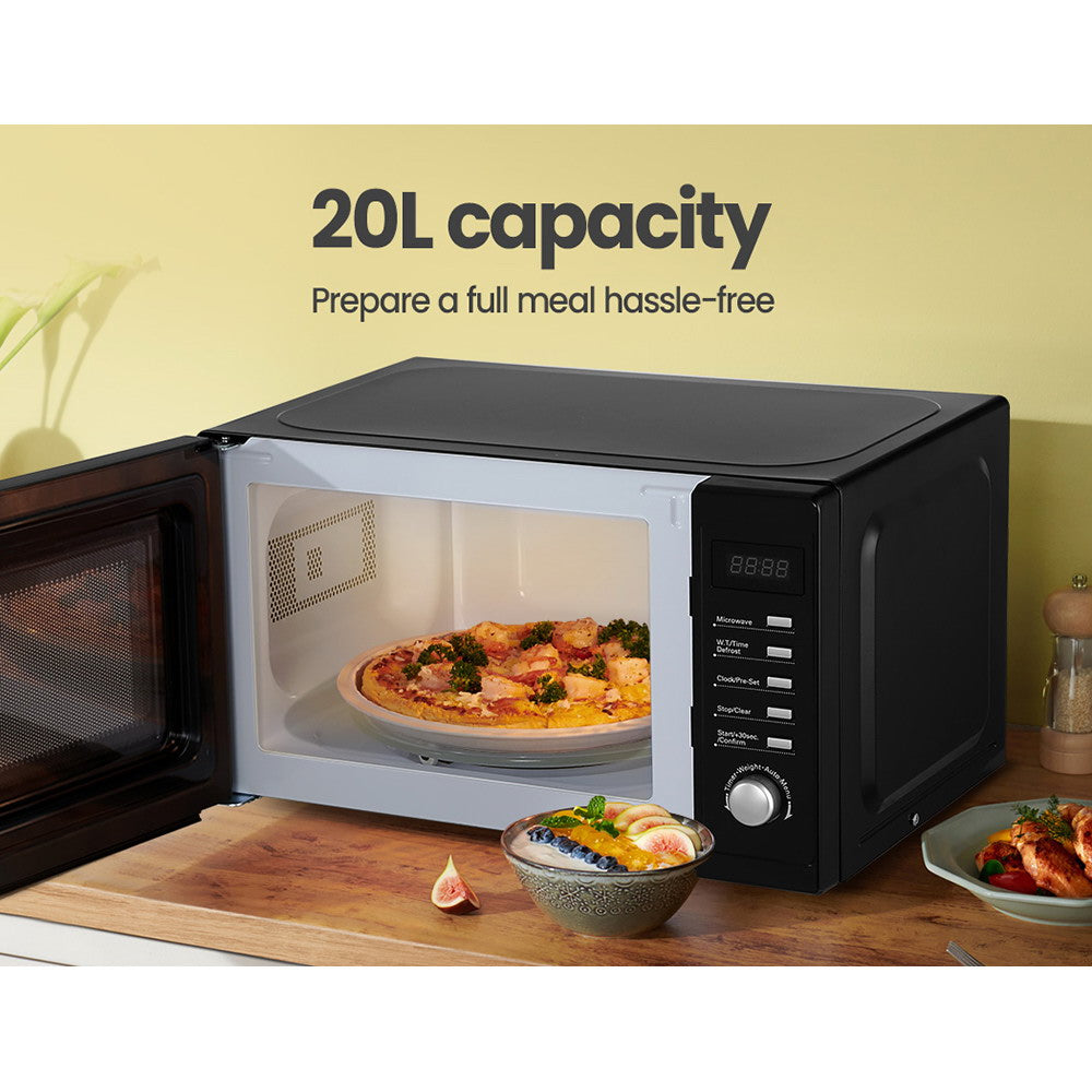 20L Microwave Oven 700W - Black