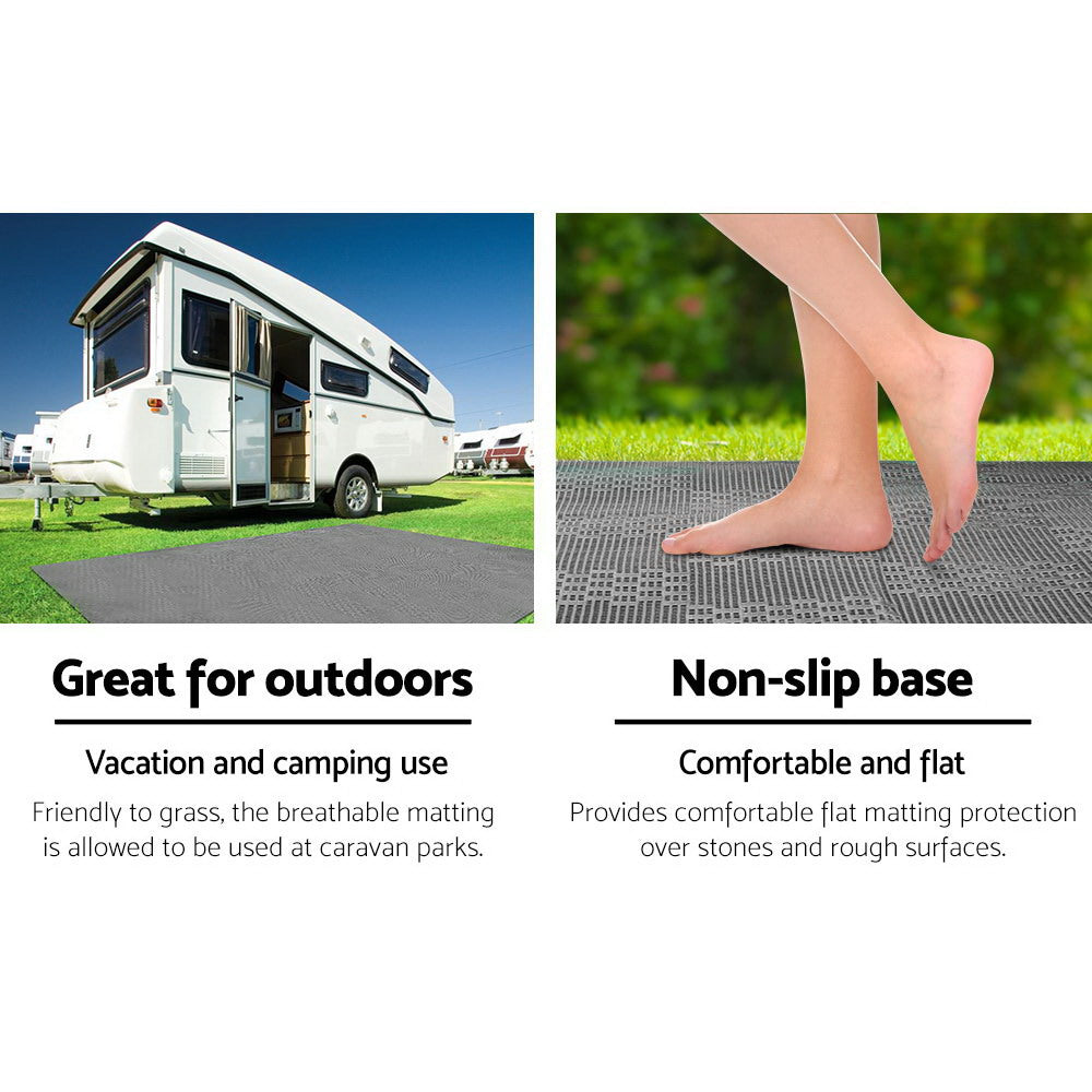 5M X 2.5M Annex Matting 600GSM Floor Mats Mesh Caravan Camping Annexe