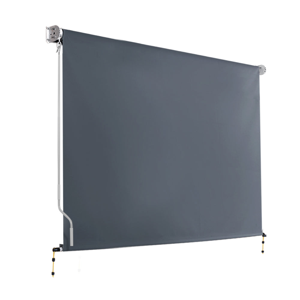 Instahut Outdoor Blind Window Roll Down Awning Canopy Privacy Screen 3x2.5M