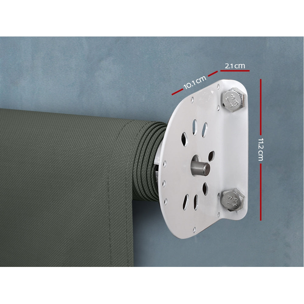 Instahut Window Fixed Pivot Arm Awning Outdoor Blinds Retractable Canopy1.8x2.1M