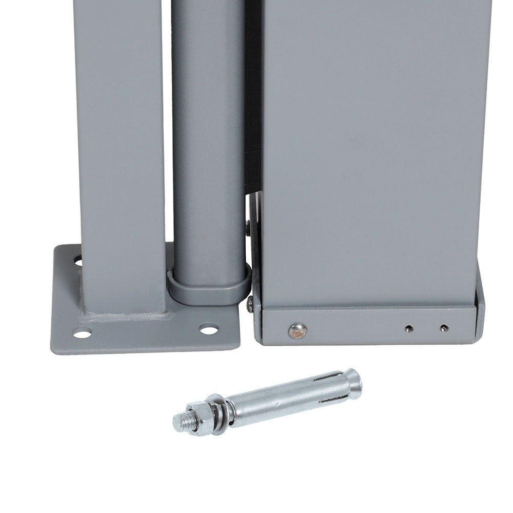 Instahut Side Awning Sun Shade Outdoor Blinds Retractable Screen 1x3M Grey