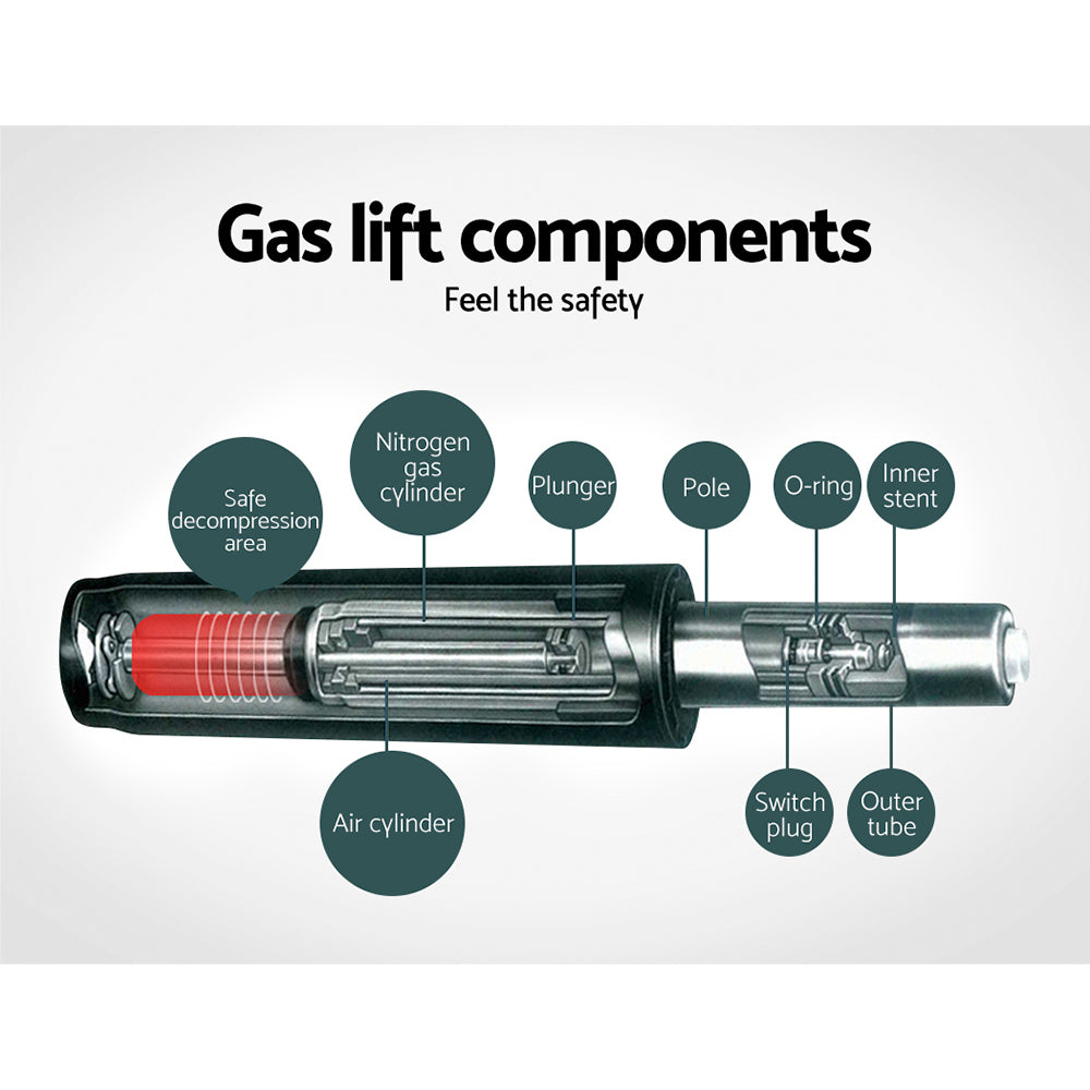 Set of 2 Leiria Bar Stools Vintage Swivel Gas Lift - Brown