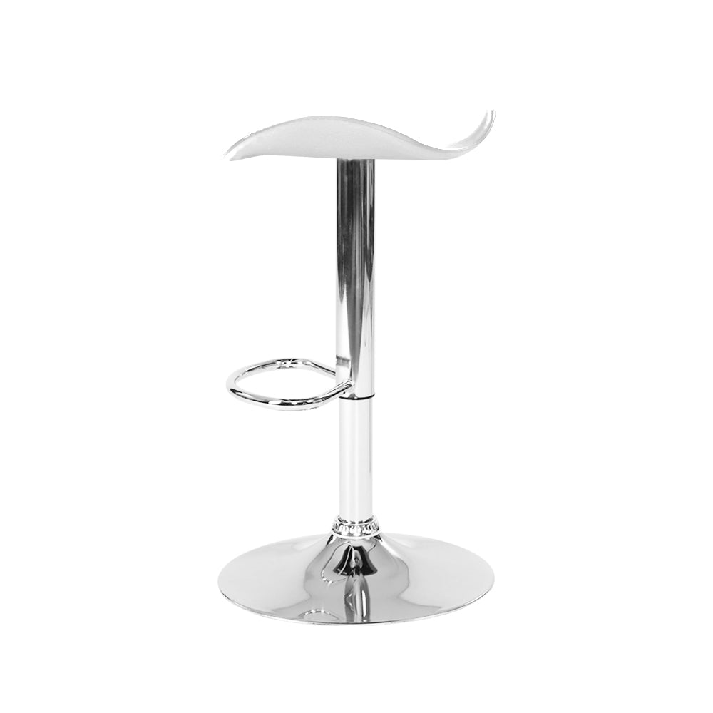 Set of 4 Bolzano Swivel Bar Stools - White