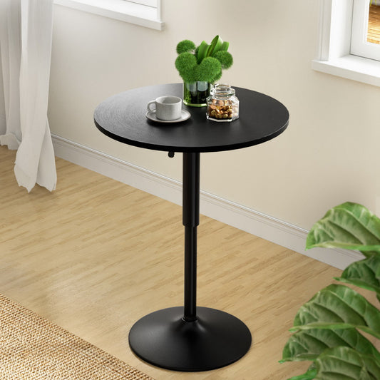 Bar Table Kitchen Tables Swivel Round Metal Black