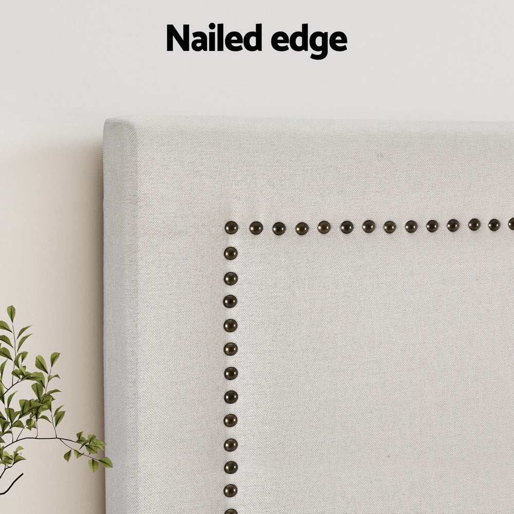 Bed Head Headboard Fabric - Beige Queen