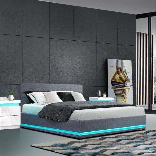 Venus Bed & Mattress Package with 34cm Mattress - Grey Queen