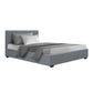 Ruby Bed & Mattress Package with 22cm Mattress - Grey King Single