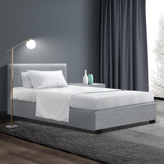Ruby Bed & Mattress Package with 22cm Mattress - Grey King Single