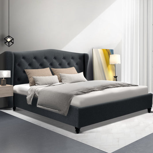 Sphene 24cm Bed & Mattress Package - Charcoal Queen
