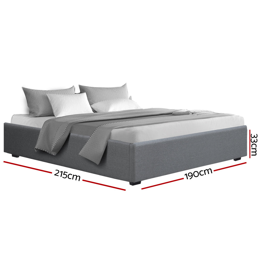 Mercury Bed & Mattress Package - Grey King