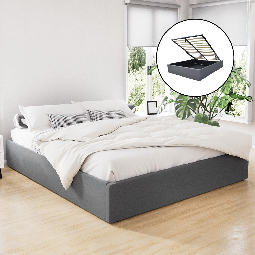 Mercury Bed & Mattress Package - Grey King