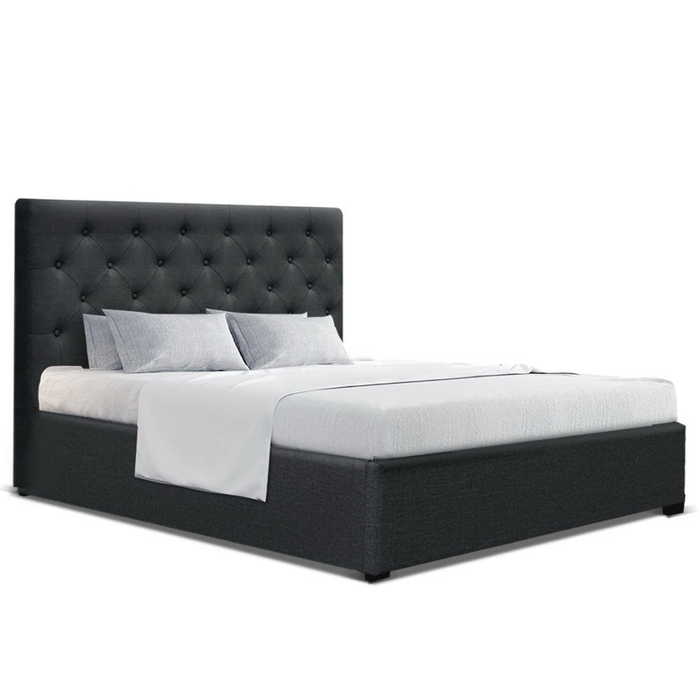 Emerald Bed & Mattress Package - Charcoal Double