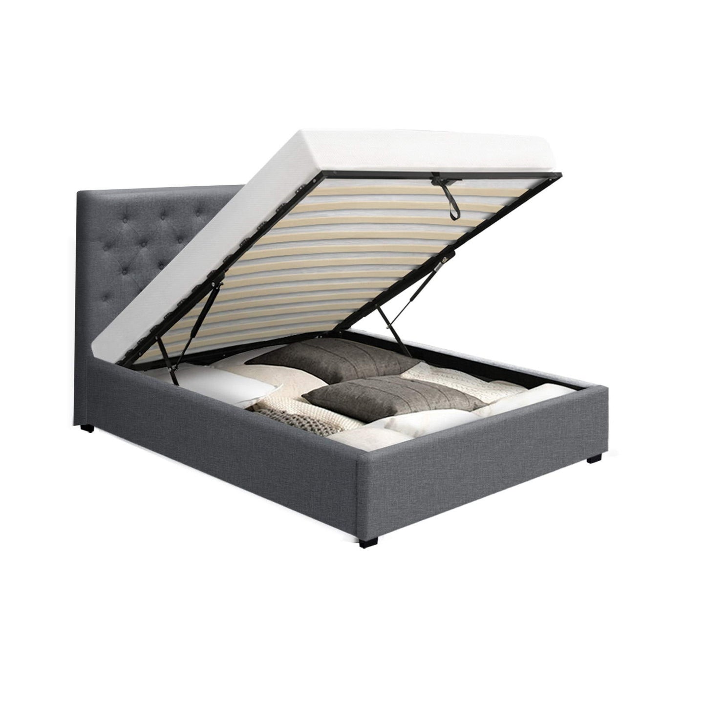 Emerald Bed & Mattress Package - Grey King Single