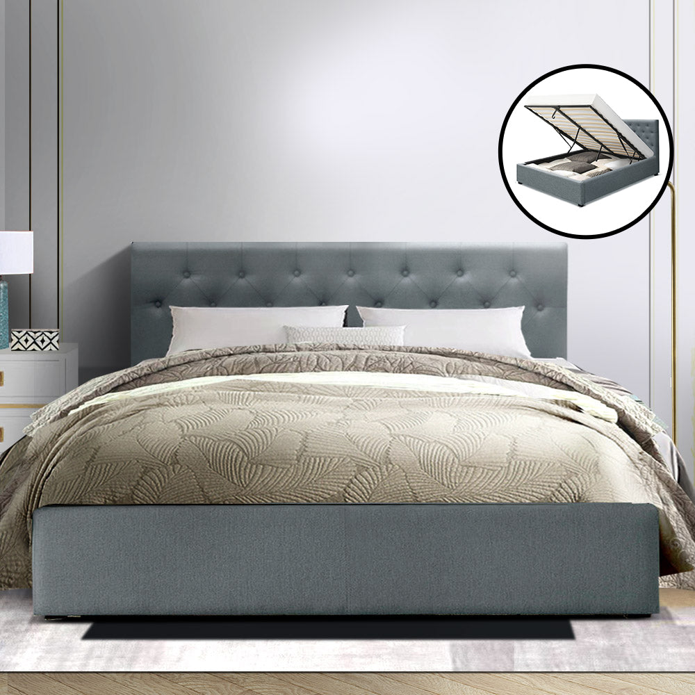 Emerald Bed & Mattress Package - Grey Queen