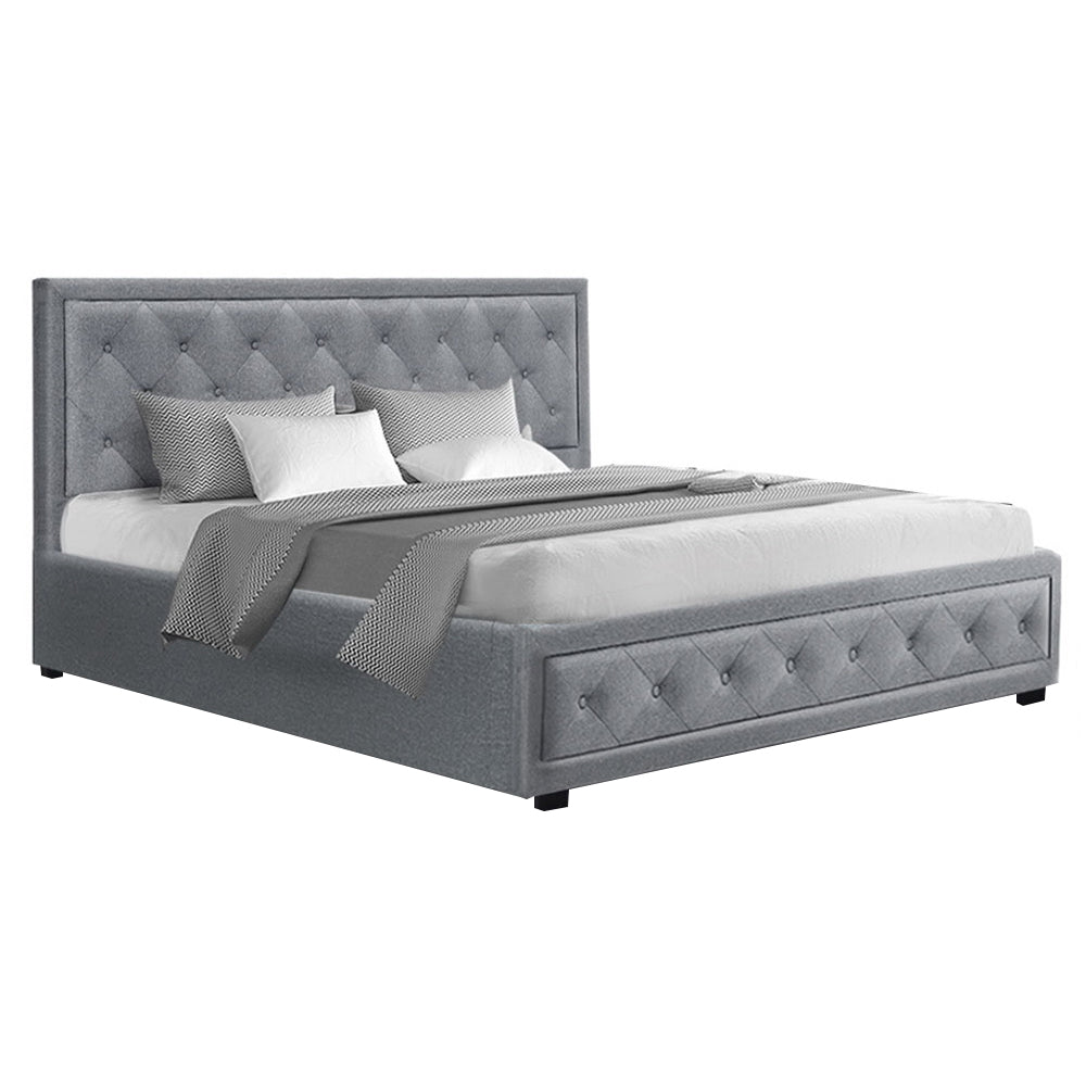 Amethyst Bed & Mattress Package with 34cm Mattress - Grey King