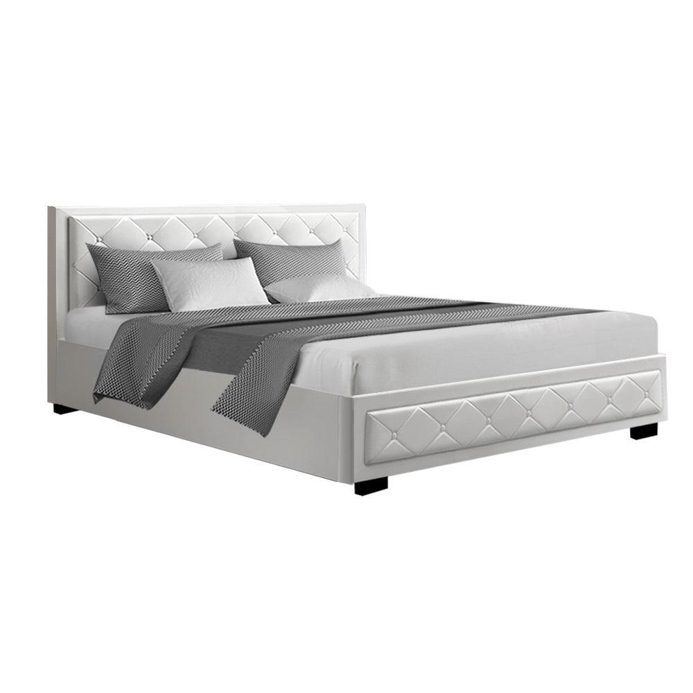 Amethyst Bed & Mattress Package with 34cm Mattress - White King