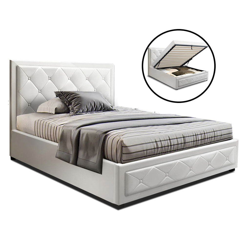 Amethyst Bed & Mattress Package - White King Single