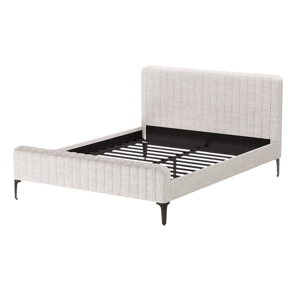 Larimar Bed & Mattress Package with 34cm Mattress - Beige Queen