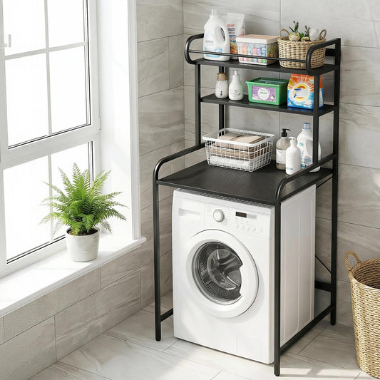 Bathroom Storage Shelf Over Washing Machine Toilet 3 Tier