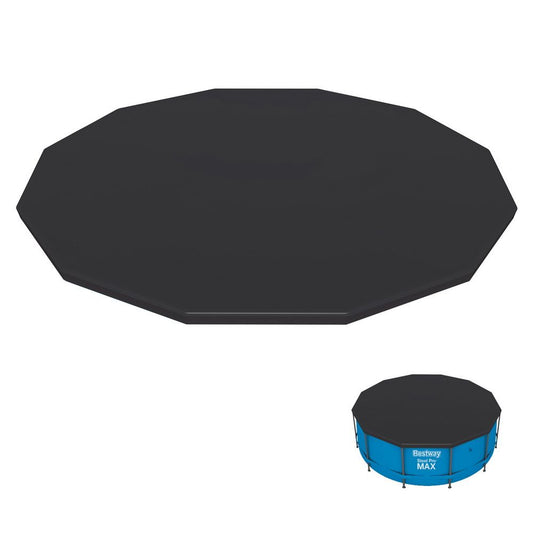 Factory Buys Pool Cover Fits 3.66m/12ft Round Swimming Pool PVC Blanket 3.7m