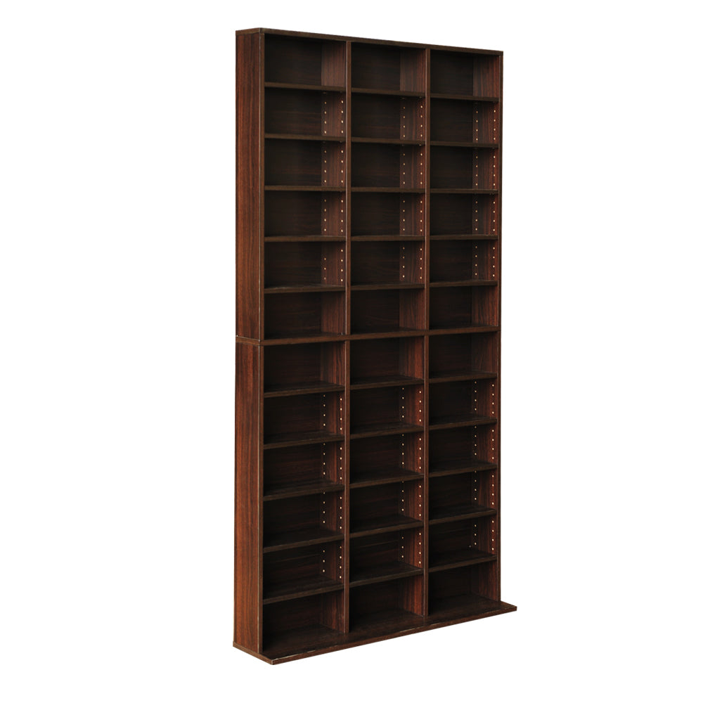 Artiss Bookshelf CD Storage Rack - Walnut