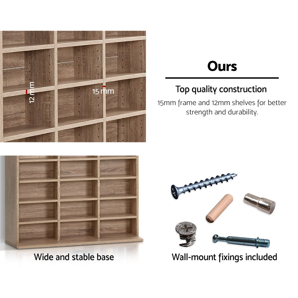 Artiss Bookshelf Cd Storage Rack - Bert Oak