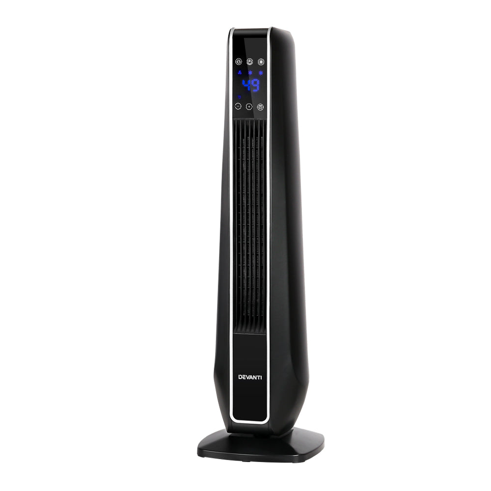 Electric Ceramic Tower Heater 2400W - Black
