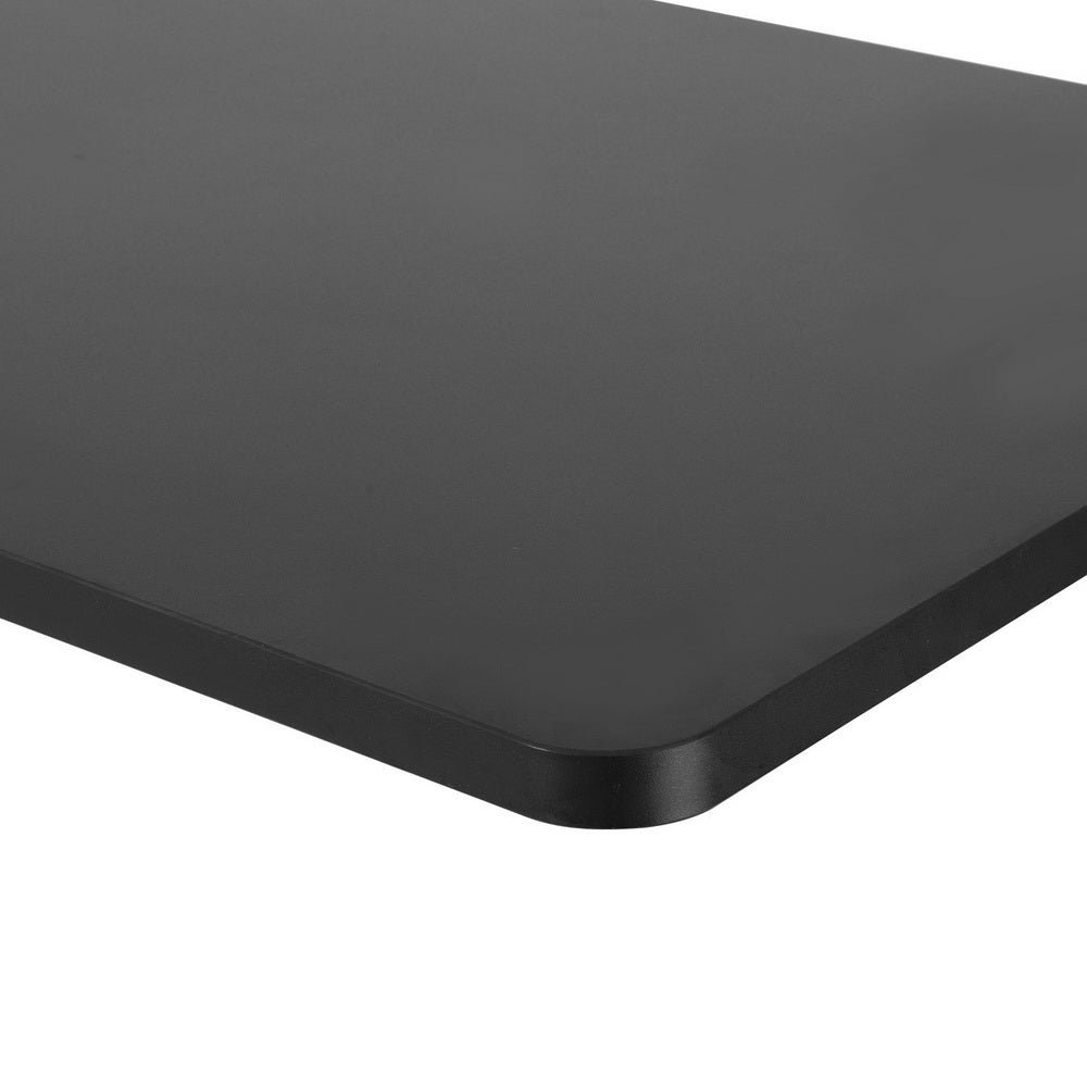 Artiss Standing Desk Top L-Shape Black 160cm