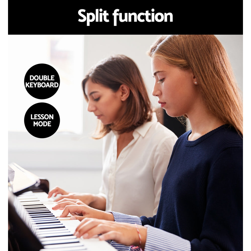 Alpha 88 Keys Electronic Piano Keyboard Digital Electric with Stand Semi-Weighted