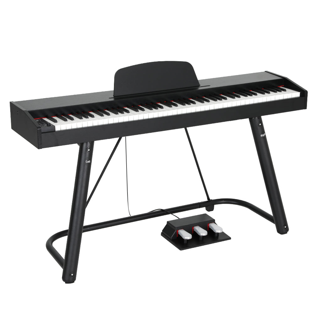 Alpha 88 Keys Electronic Piano Keyboard Digital Electric with Stand Semi-Weighted