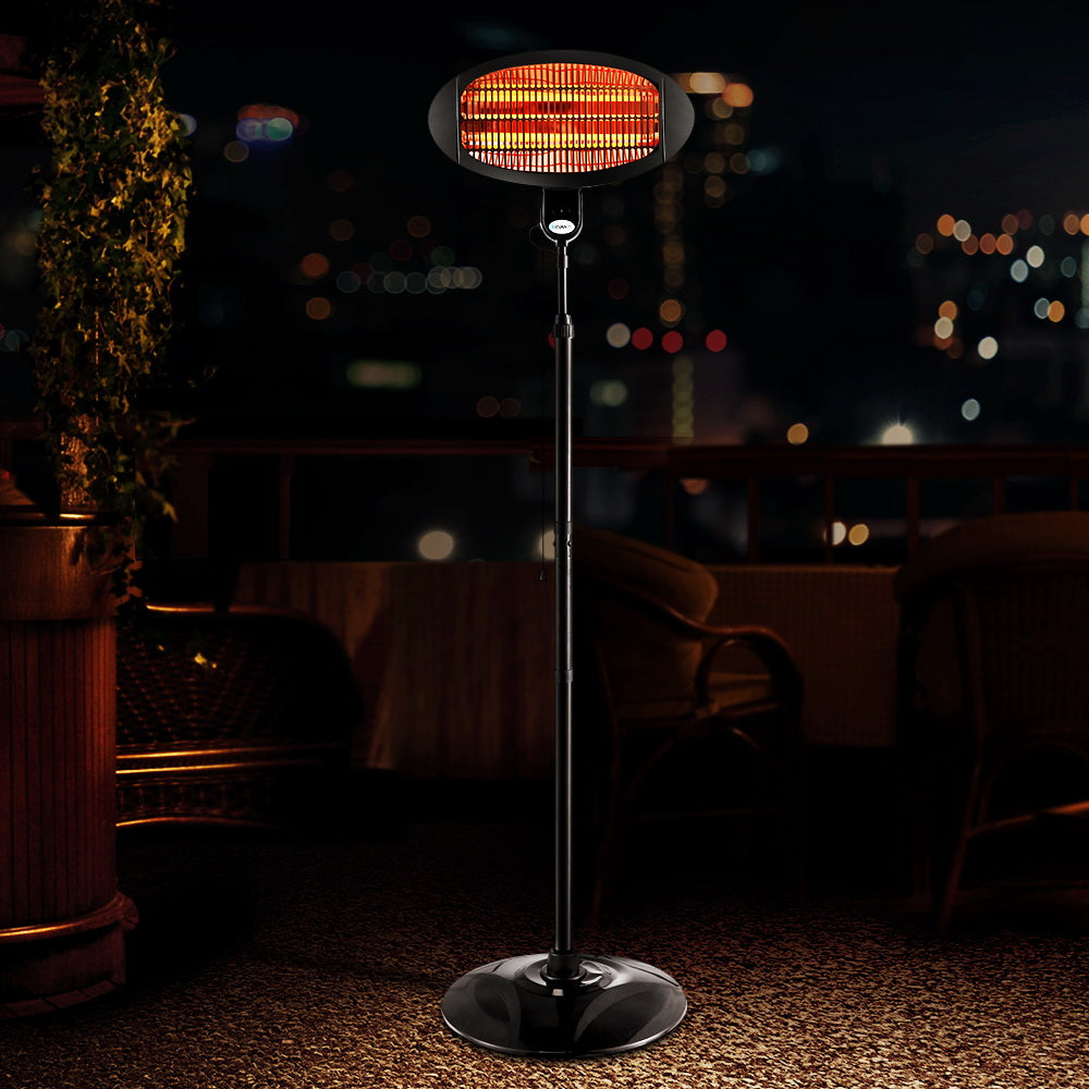 Electric Patio Heater 2000W - Black