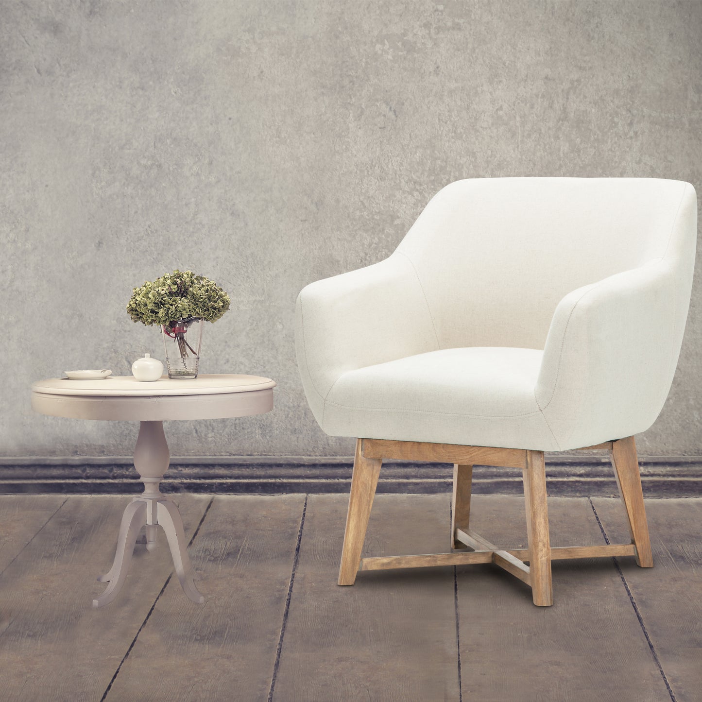 Aston Armchair Tub Chair - Beige