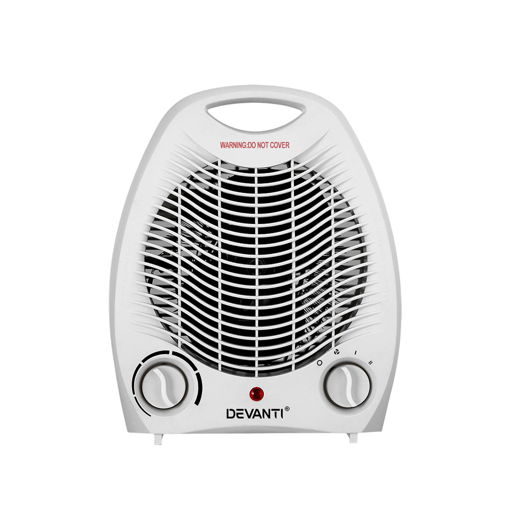 Electric Fan Heater 2000W - White