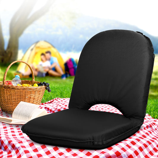 Foldable Beach Sun Picnic Seat - Black