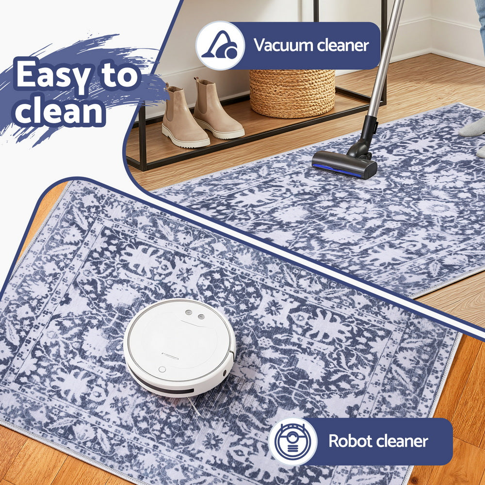 Darienne 50x80cm Floor Rugs Bedroom Living Room Rug Large Mat Carpet Short Pile
