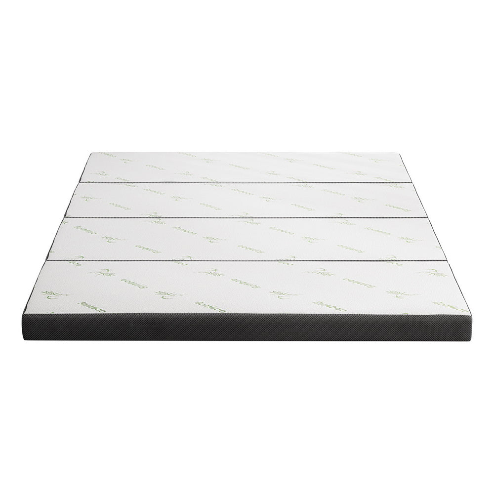 Andrew 12cm Foldable Mattress Folding Foam Bamboo - Queen