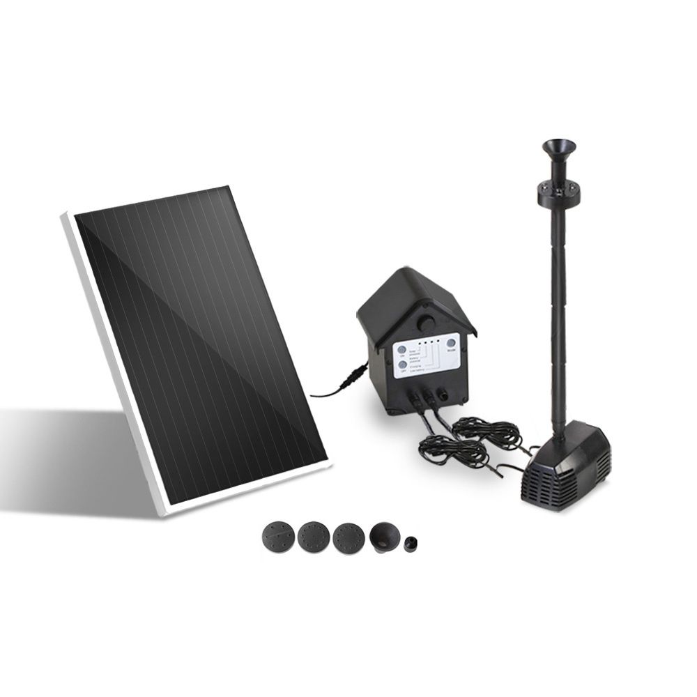 Solar Pond Pump Pool Fountain Battery Garden Outdoor Submersible Kit 4FT