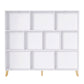 Bookshelf 3 Tiers 10 Cubes - White